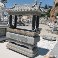南铭厂家石雕香炉 烧香拜佛青石香炉放在寺庙前上香花岗岩香炉使用