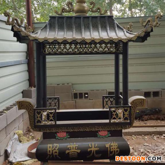 铜雕香炉开封大相国寺铜香炉 香炉/铜香炉 白云观长方八龙柱香炉/铜香炉 铜雕香炉图1