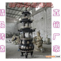 新佛字铜香炉阿弥陀佛香炉摆件插香香炉佛具